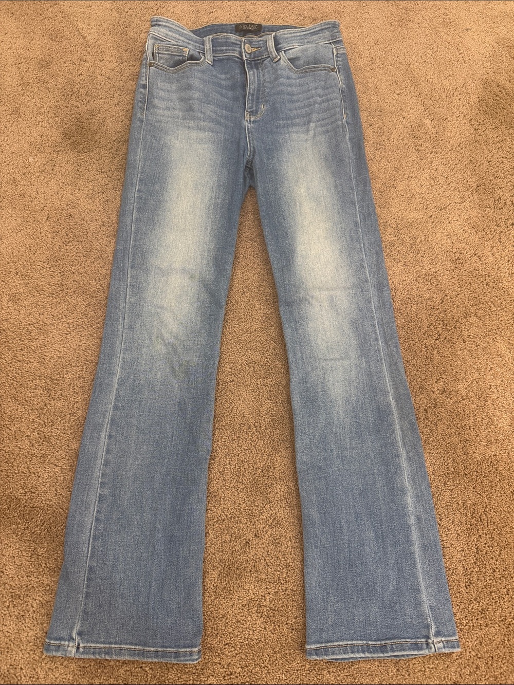 Judy Blue Faded Light-Blue Bootcut Jeans